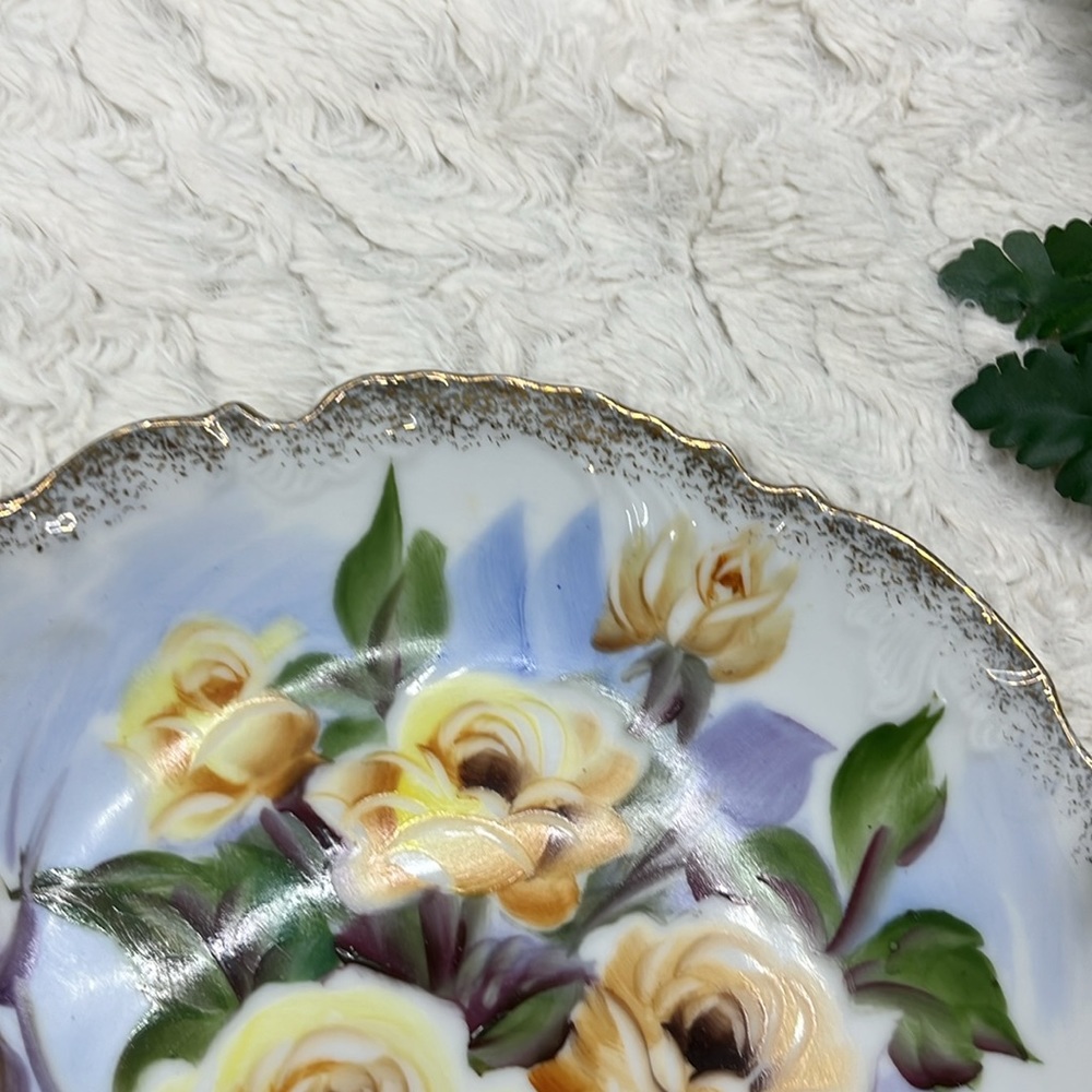 Ceramic Floral Plate - Picture 6 of 6
